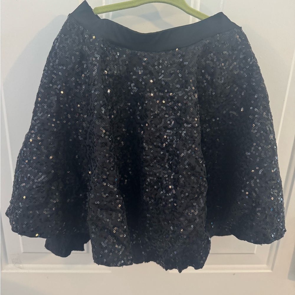 Black Sequin Skirt - LC